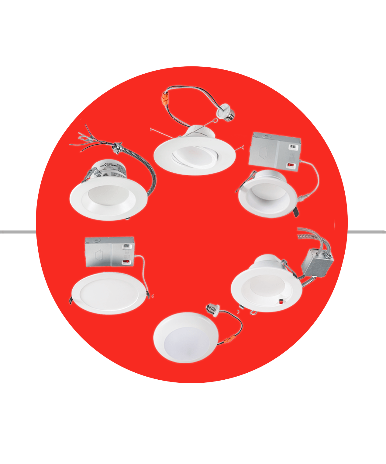 A full line of Downlights