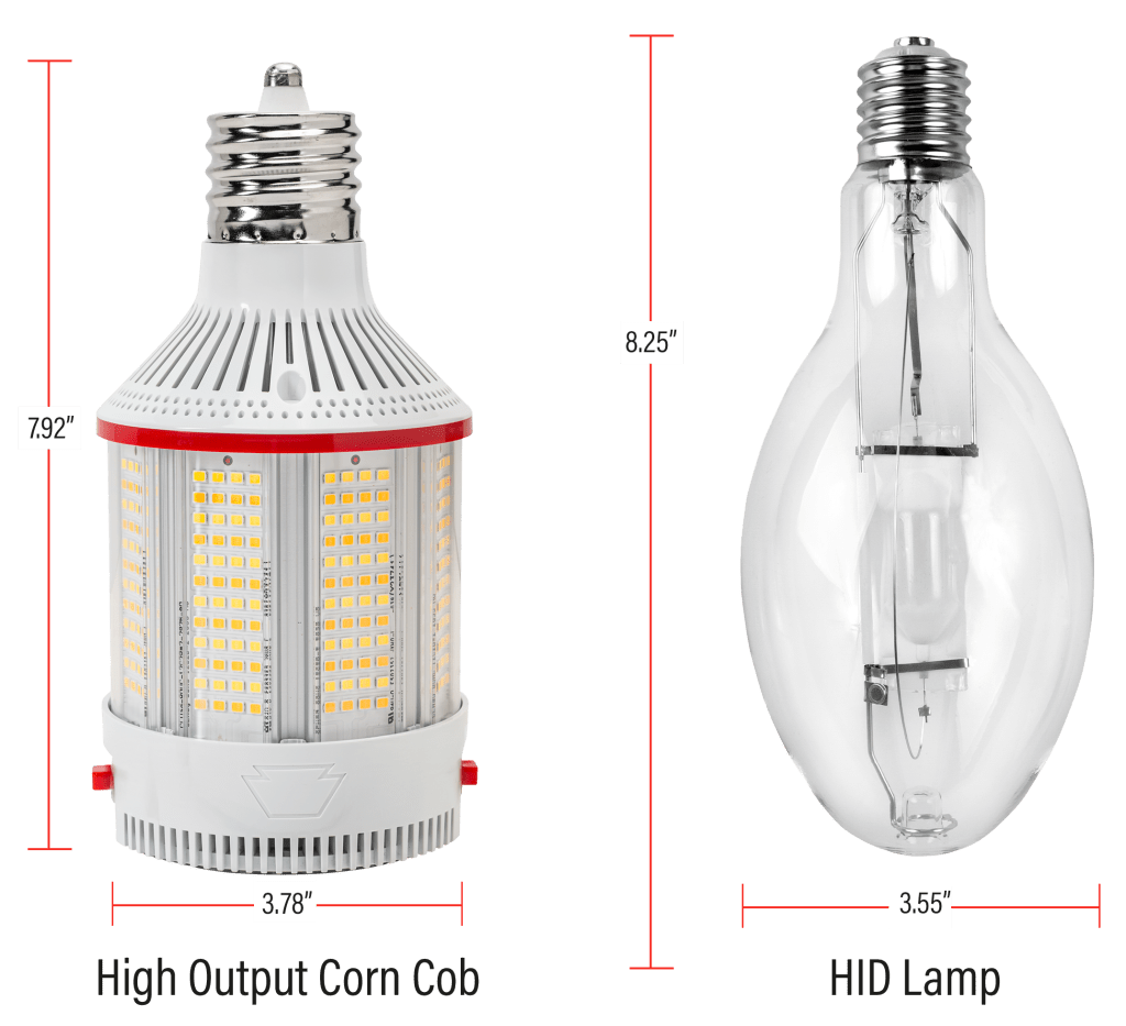 corn cob led bulbs compact form factor