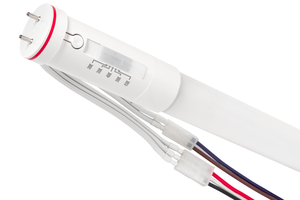 emergency t8 led tube wires with color select switch