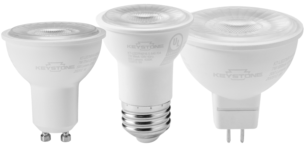 led spotlight bulbs base options