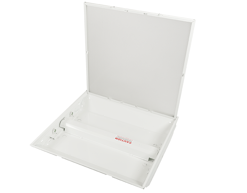 led t8 ballast bypass tube ready prismatic troffer