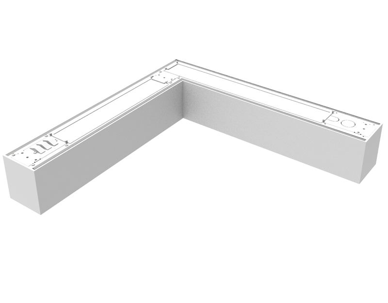 linear led pendant l shape