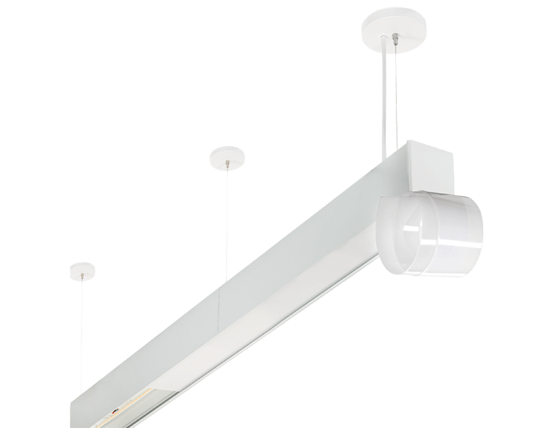 linear led pendant roll lens